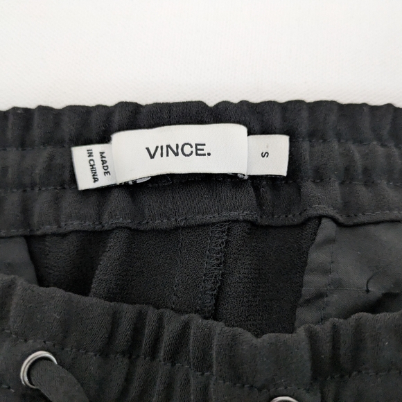 Vince Women’s Black Jogger Pants Skinny Crepe Drawstring Performance Small - Picture 8 of 12